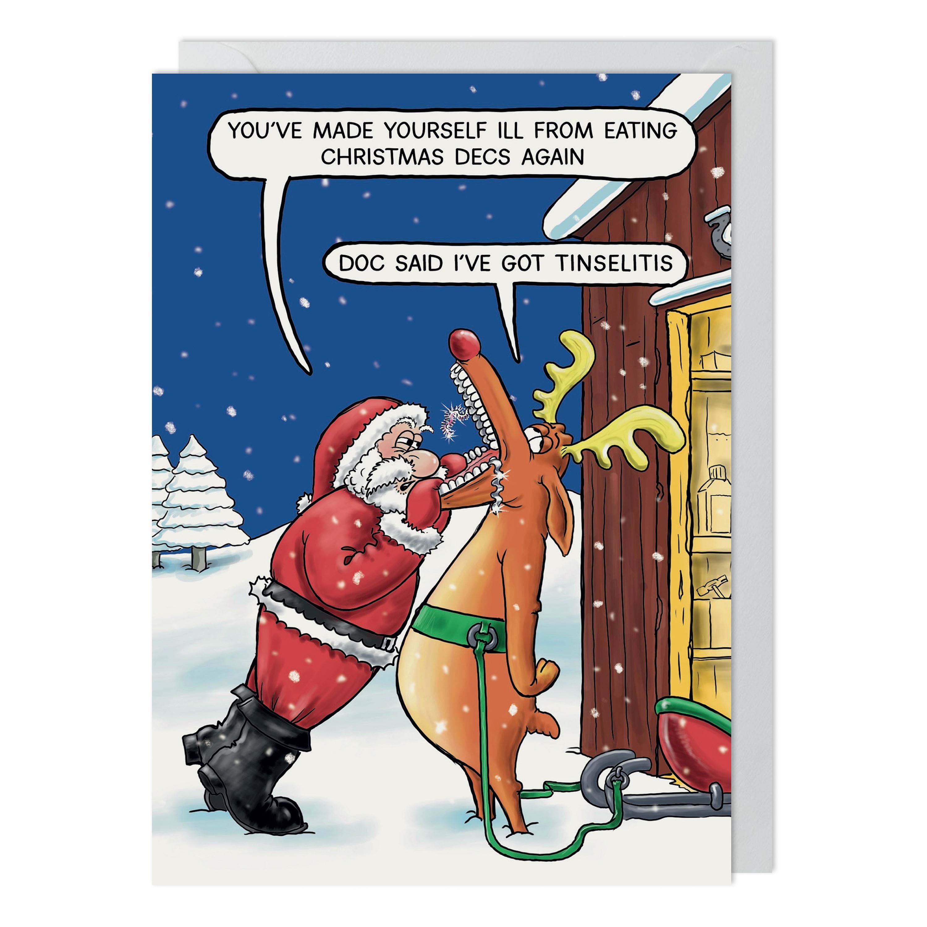 Tinselitis Christmas Card