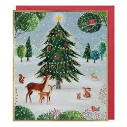 Woodland All Of You Christmas Card