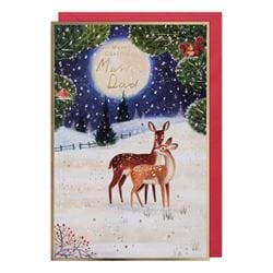 Deer Mum & Dad Christmas Card