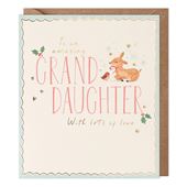 Amazing Granddaughter Christmas Card