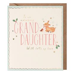 Amazing Granddaughter Christmas Card