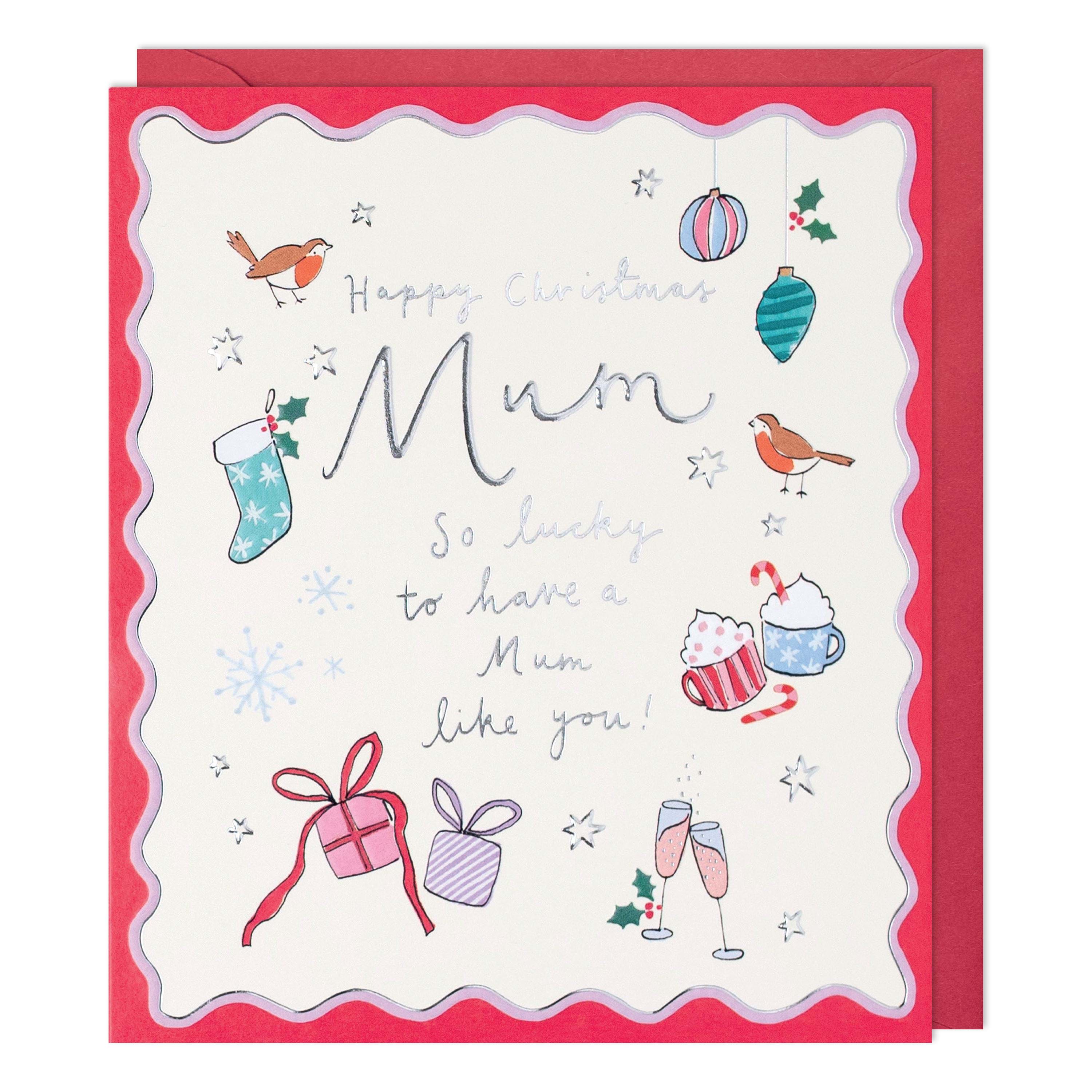 So Lucky Mum Christmas Card