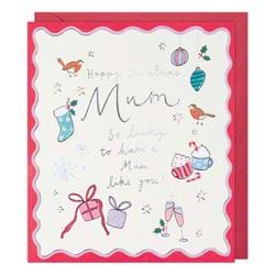So Lucky Mum Christmas Card
