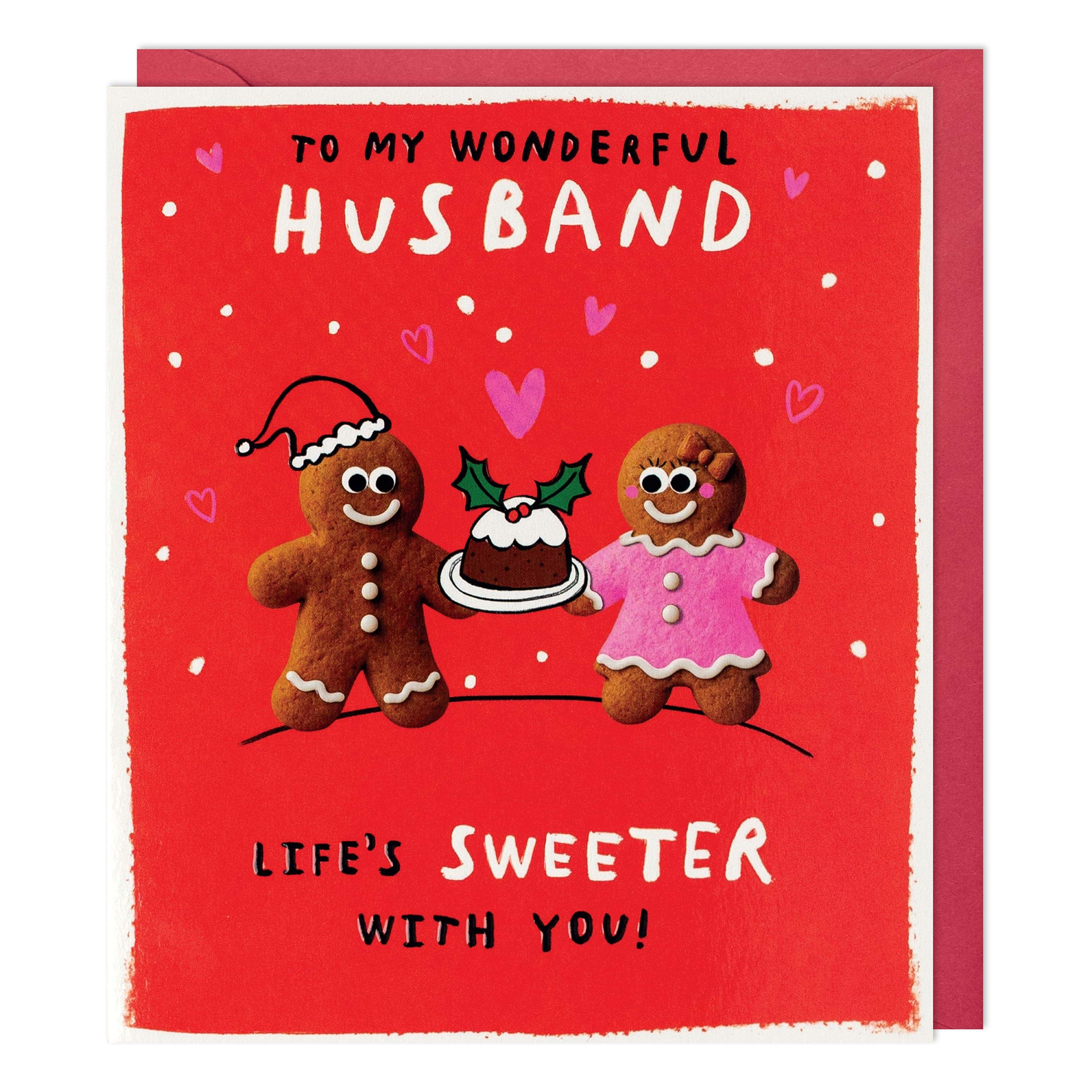 Gingerbread Husband Christmas Card
