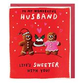 Gingerbread Husband Christmas Card