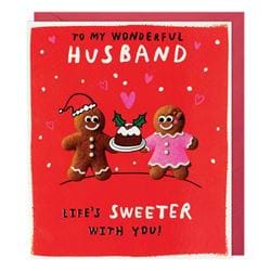 Gingerbread Husband Christmas Card