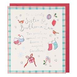 Lovely Sister & Brother-in-law Christmas Card