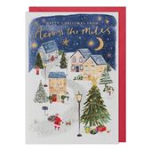 Little Town Across The Miles Christmas Card