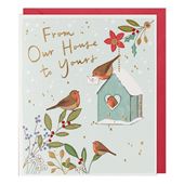 Robins From Our House To Yours Christmas Card