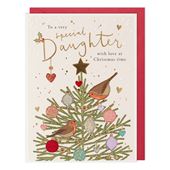 Robin Tree Daughter Christmas Card