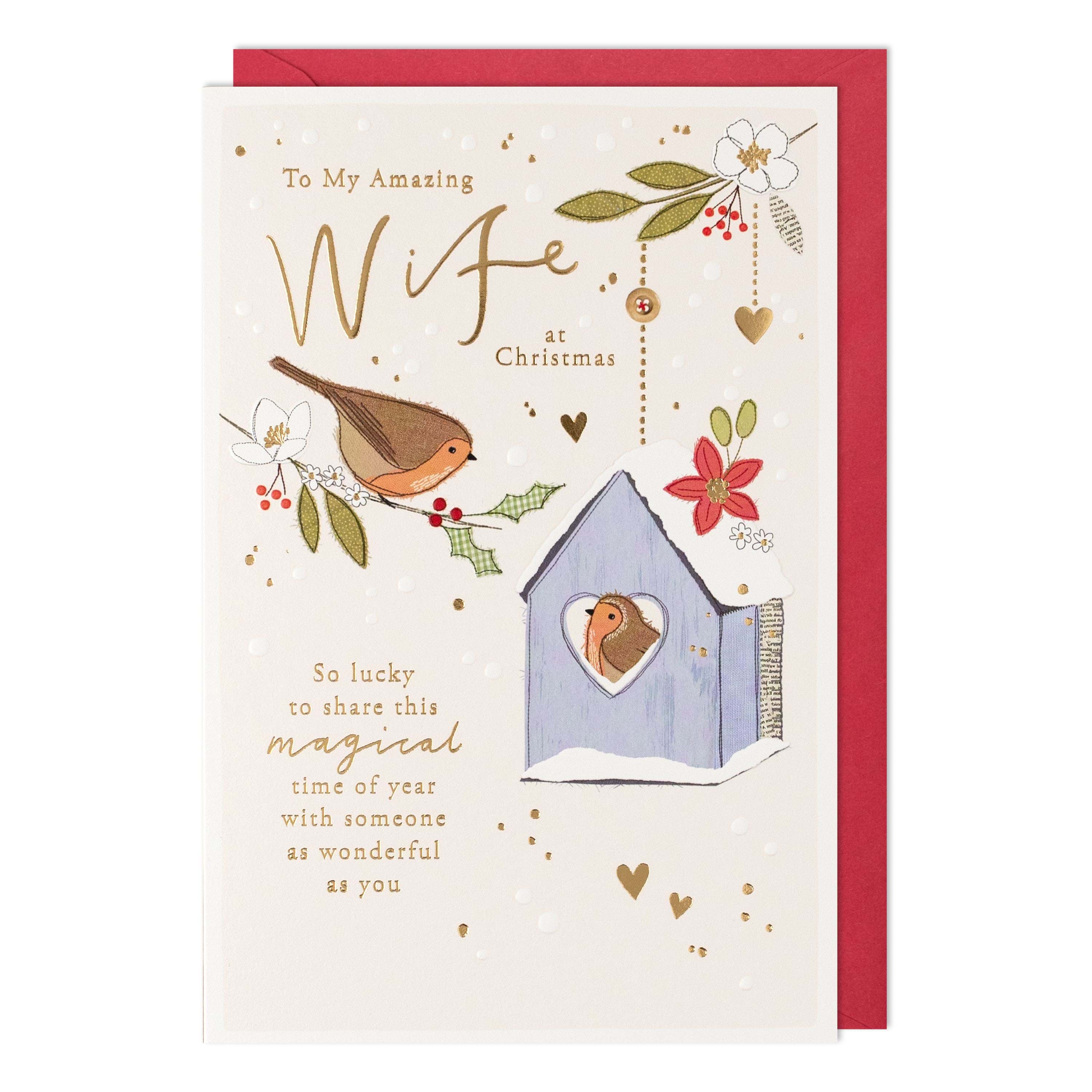 Amazing Wife Christmas Card