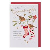 You Are Loved Granddaughter Christmas Card