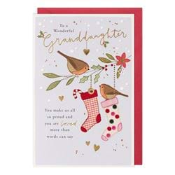 You Are Loved Granddaughter Christmas Card