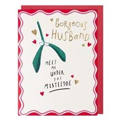 Mistletoe Husband Christmas Card
