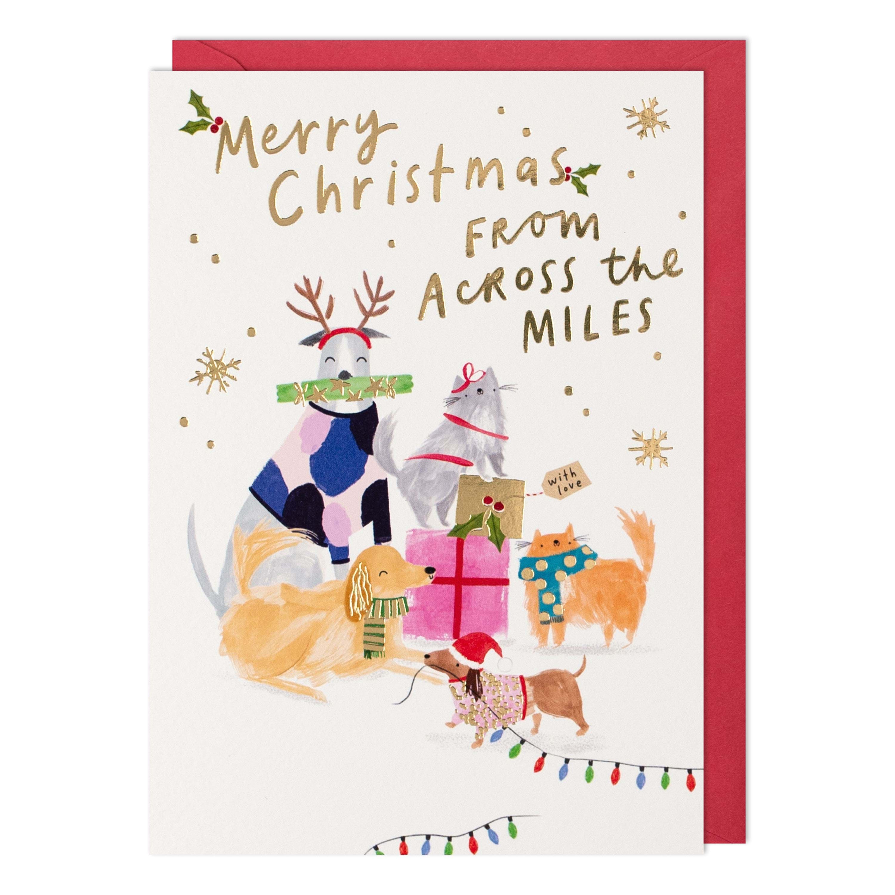 Pets Across The Miles Christmas Card