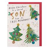 Tree-mendous Son Christmas Card