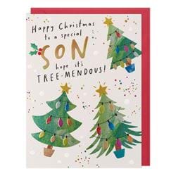 Tree-mendous Son Christmas Card