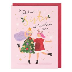 Fabulous Sister Christmas Card
