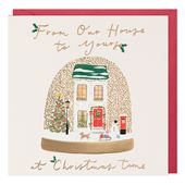 Snow Globe From Our House To Yours Christmas Card