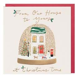 Snow Globe From Our House To Yours Christmas Card