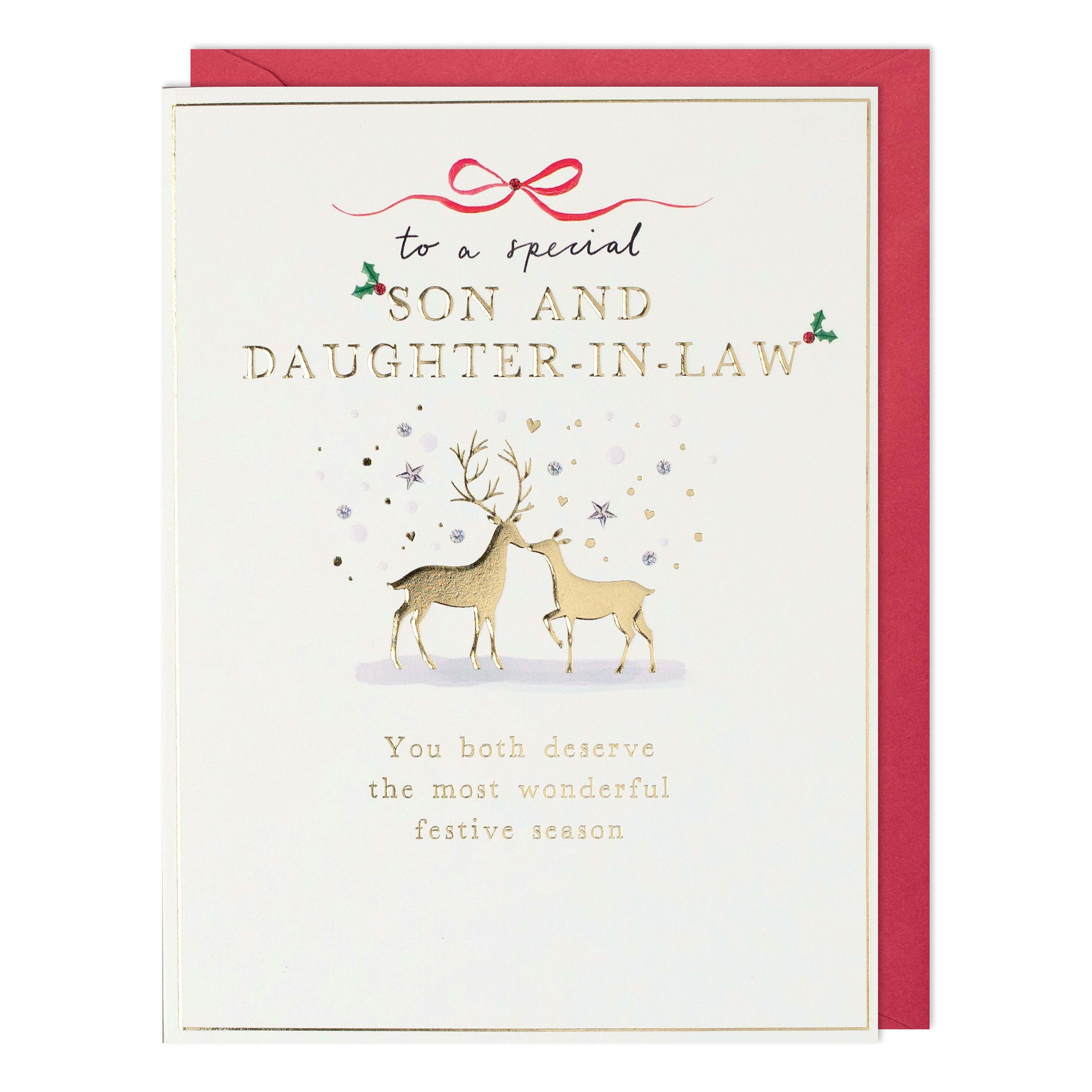 Deer Son & Daughter-in-law Christmas Card