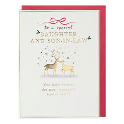 Deer Daughter & Son-in-law Christmas Card