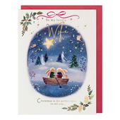 Bunnies Wife Christmas Card