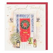 Festive Door Special Friends Christmas Card
