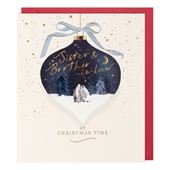 Bauble Sister & Brother-in-law Christmas Card