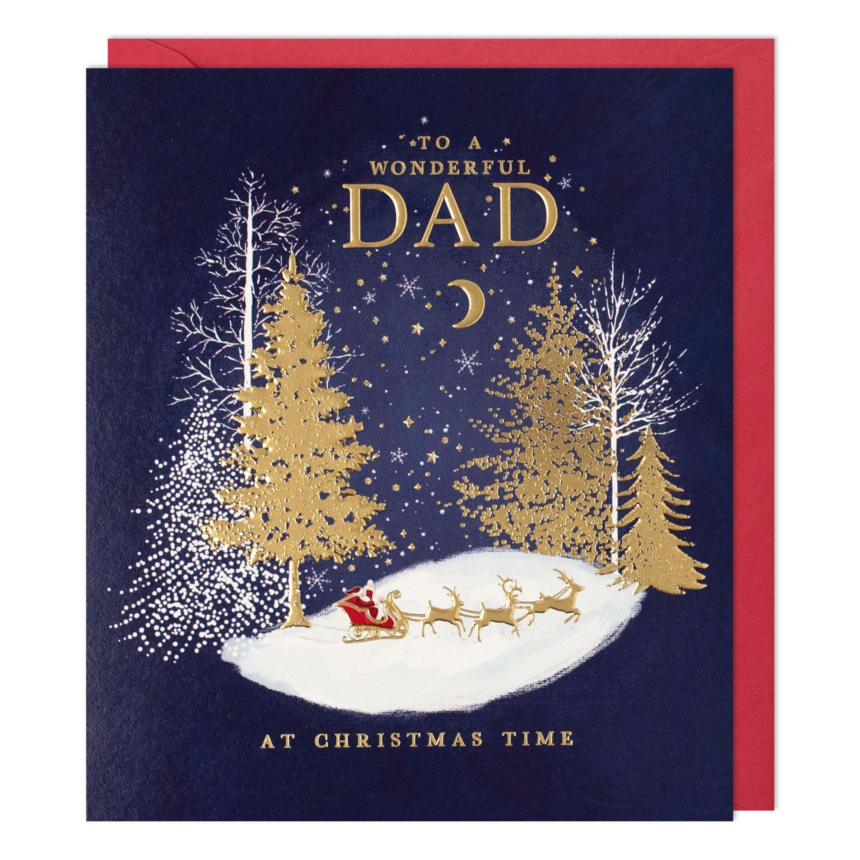 Wonderful Dad Christmas Card