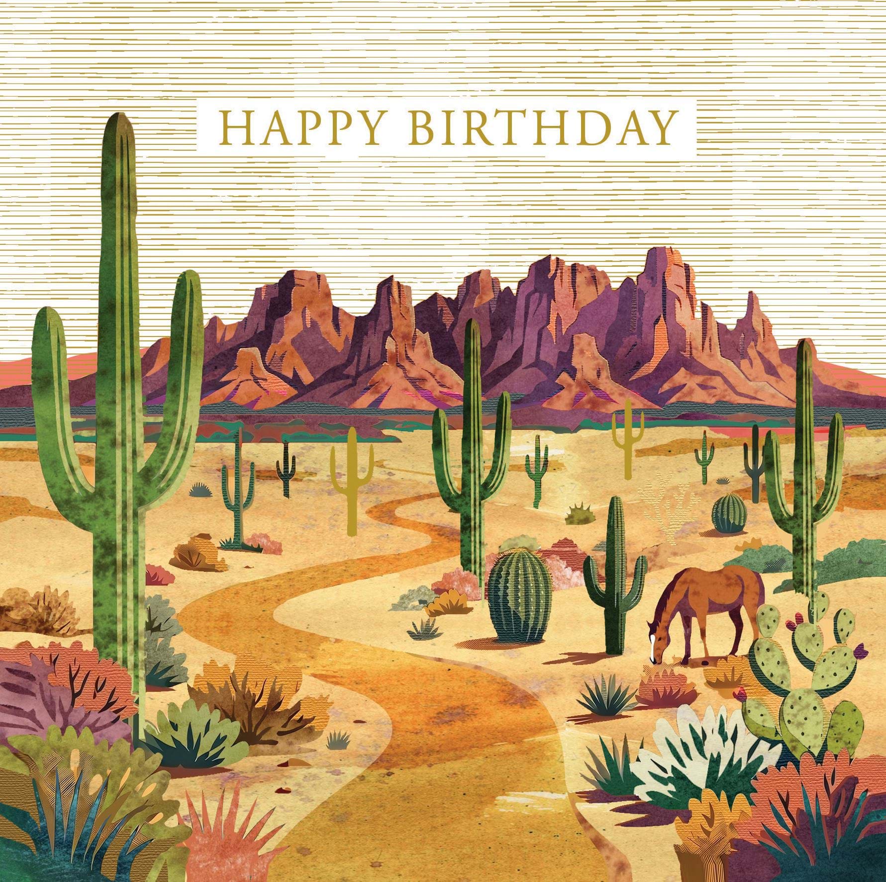 Desert Birthday Card