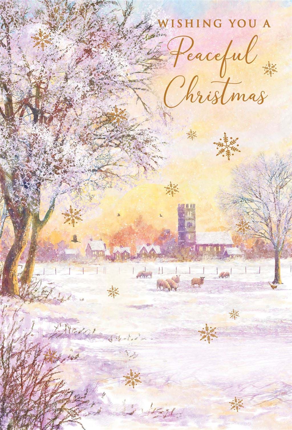Church Sheep Christmas Card
