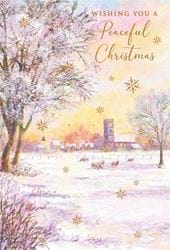 Church Sheep Christmas Card