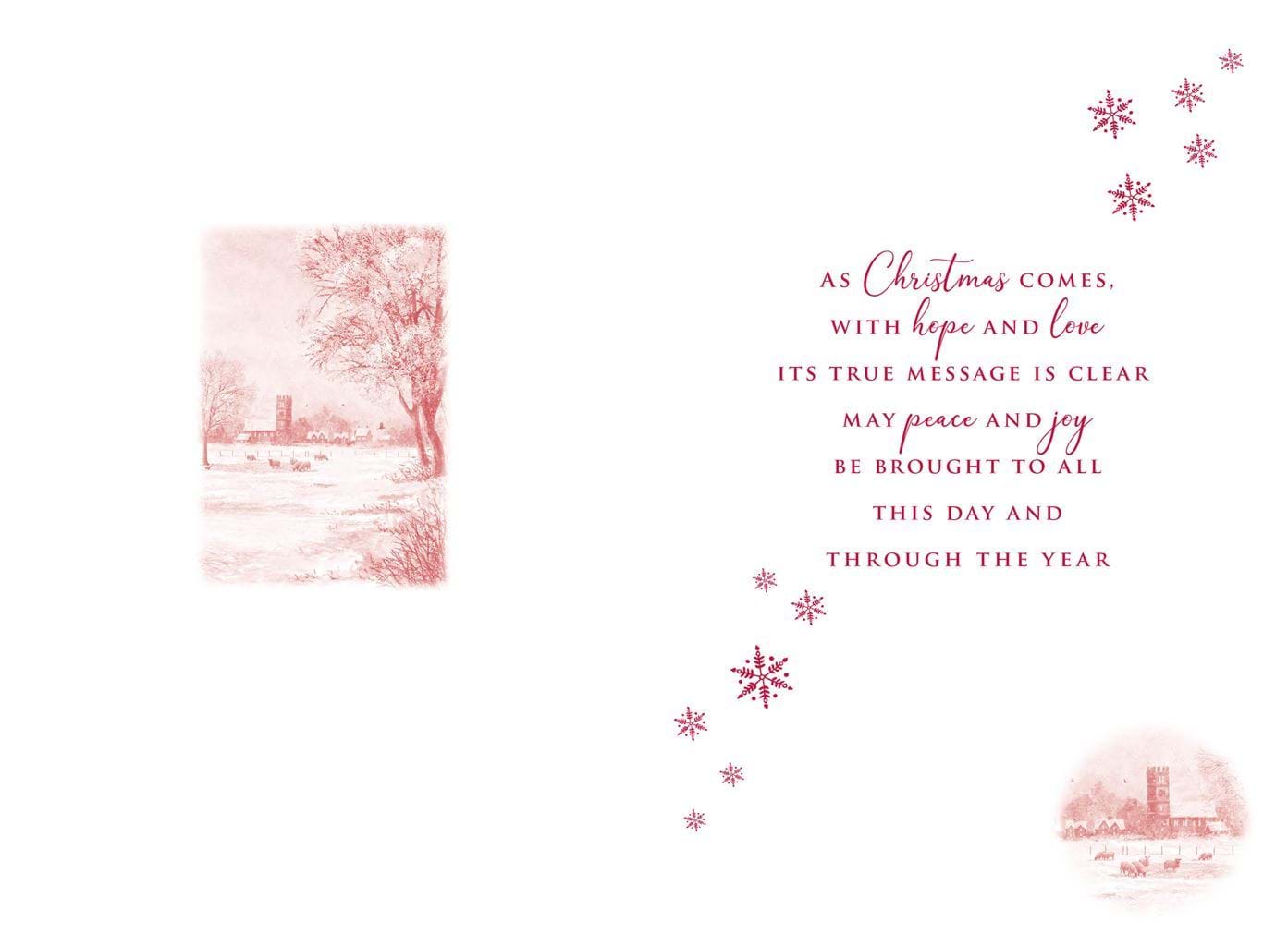 Church Sheep Christmas Card