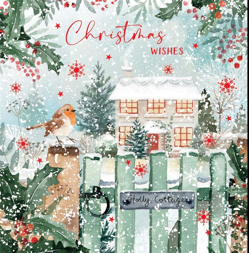 Holly Cottage Christmas Card