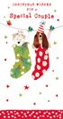 Pup Stockings Special Couple Christmas Card