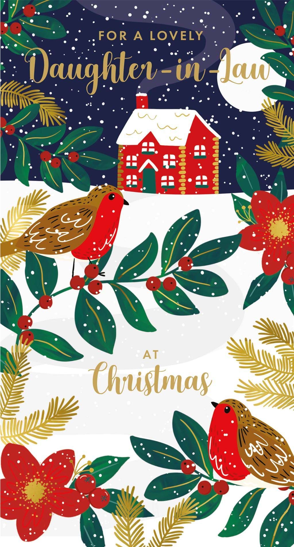 Robins Daughter-in-law Christmas Card