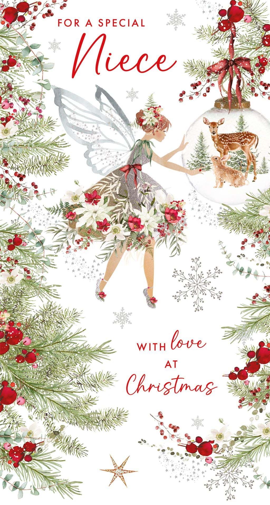 Fairy Niece Christmas Card