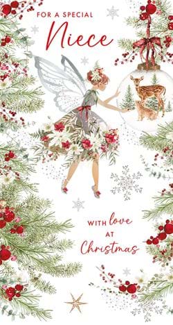 Fairy Niece Christmas Card