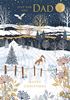 Fox in Snow Dad Christmas Card