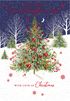 Floral Tree Son & Daughter-in-law Christmas Card