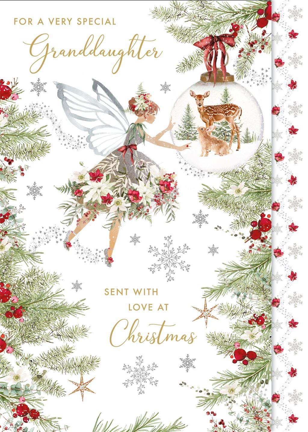 Fairy Granddaughter Christmas Card