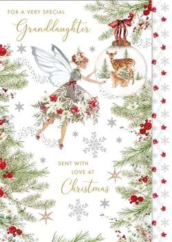 Fairy Granddaughter Christmas Card