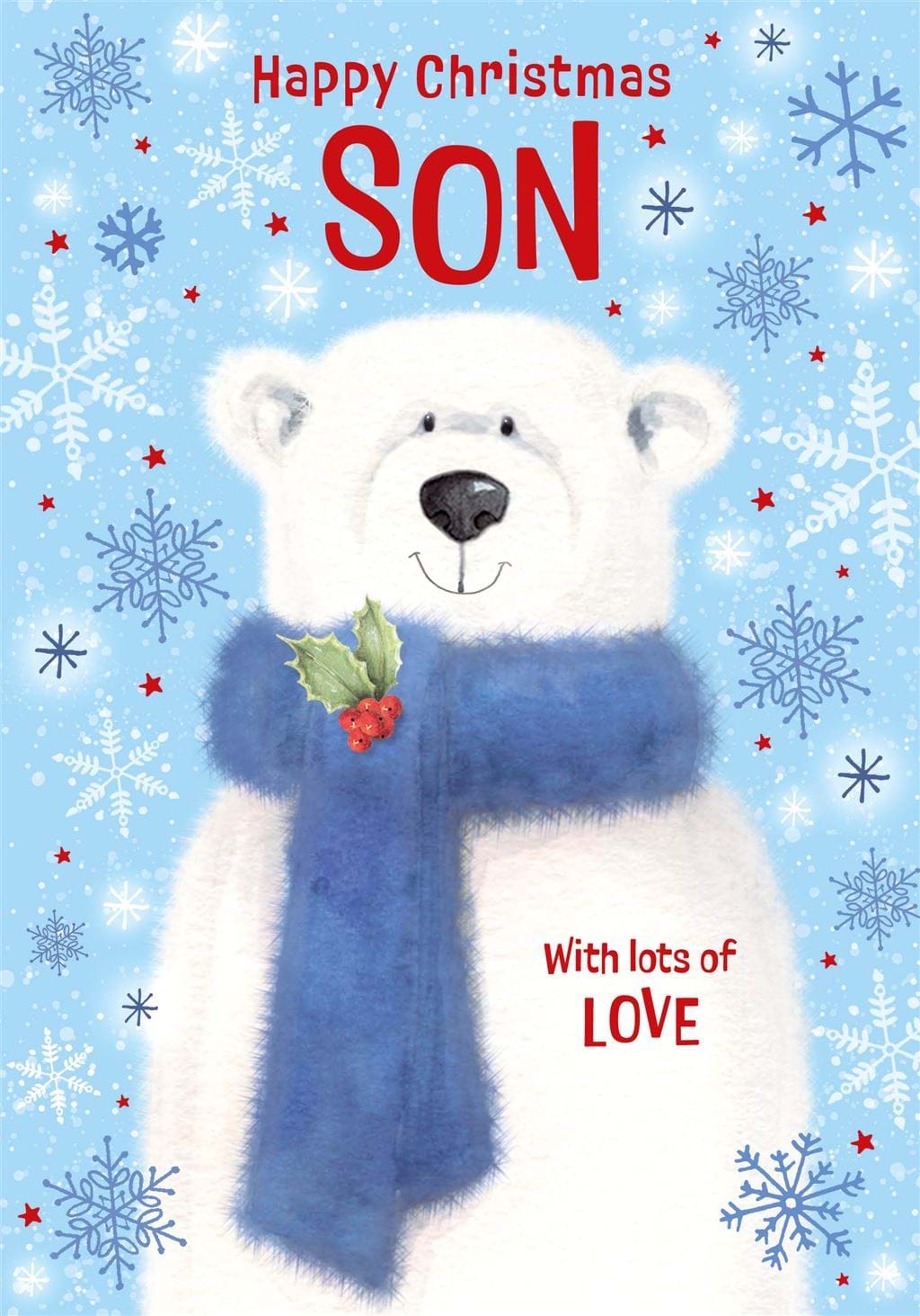 Polar Bear Son Christmas Card