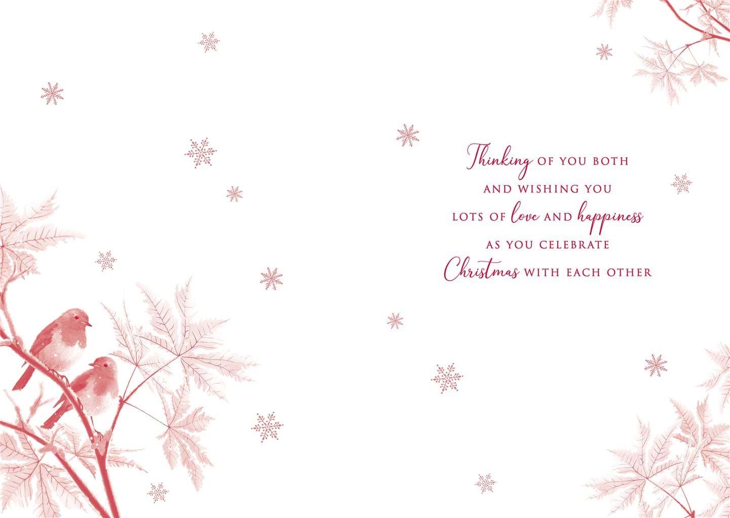 Robins Daughter & Son-in-law Christmas Card