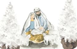 A Child is Born - Personalised Christmas Card