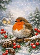 Robin's Rest - Personalised Christmas Card