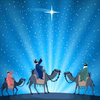 Journey by Starlight - Personalised Christmas Card