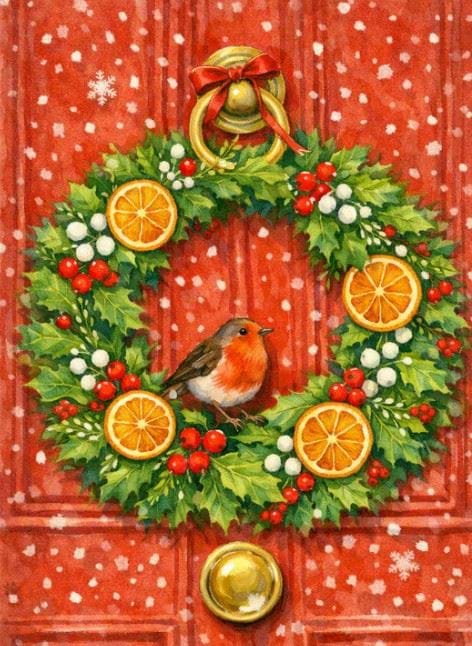 Christmas Door - Personalised Christmas Card