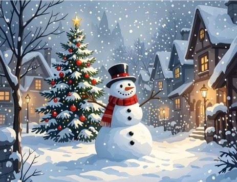 The Jolly Snowman - Personalised Christmas Card
